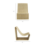 Eira Natural Curved Low Seat Rattan Lounge Chair