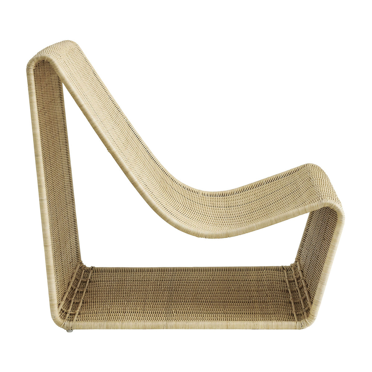 Eira Natural Curved Low Seat Rattan Lounge Chair