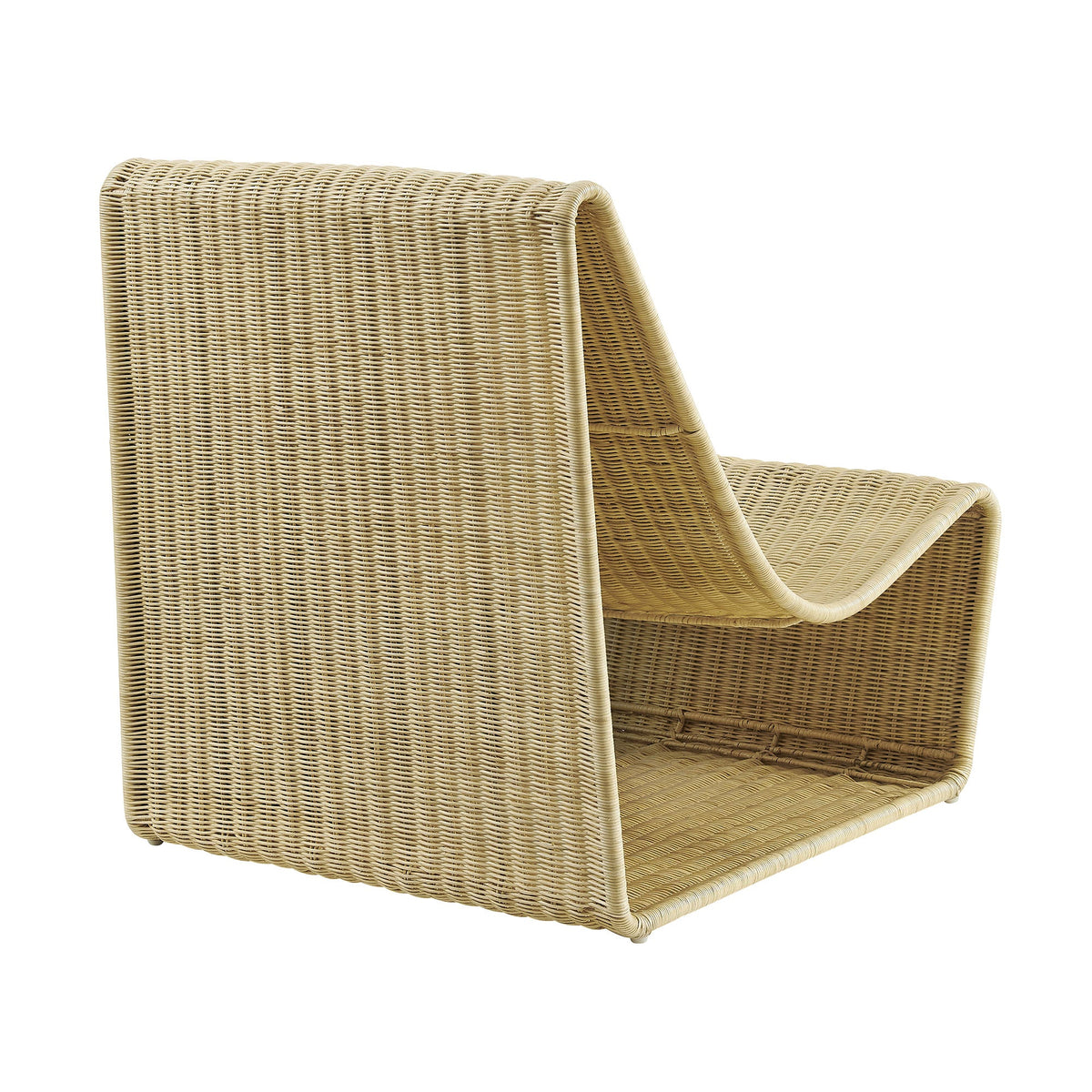 Eira Natural Curved Low Seat Rattan Lounge Chair