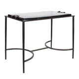 Eisen Textured Glass Accent Table - Ornate Home