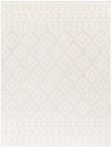 Eivin Cream Diamonds Plush Rug - Ornate Home