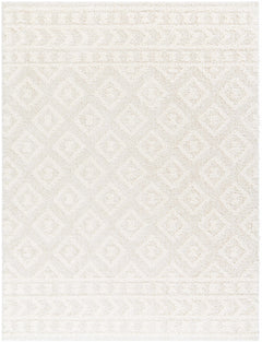 Eivin Cream Diamonds Plush Rug - Ornate Home