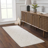 Eivin Cream Diamonds Plush Rug - Ornate Home