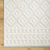 Eivin Cream Diamonds Plush Rug - Ornate Home