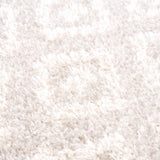 Eivin Cream Diamonds Plush Rug - Ornate Home