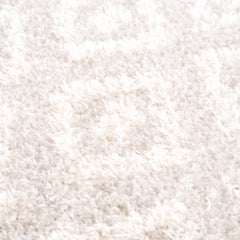Eivin Cream Diamonds Plush Rug - Ornate Home