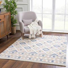 Eivin Pink & Blue Area Rug - Clearance - Ornate Home