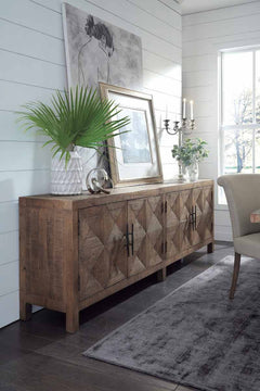Elani Brown Sideboard - Ornate Home