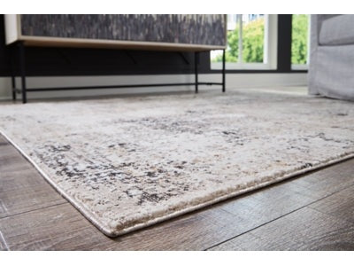 Elaning Black/Gray/Cream Large Rug (Online Special Price) - Ornate Home