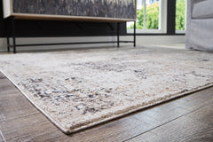 Elaning Black/Gray/Cream Large Rug - Ornate Home