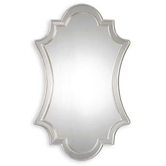 Elara Antiqued Silver Wall Mirror - Ornate Home
