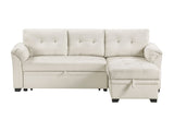 Elara Beige 2-Piece Reversible Sectional with Reversible Chaise - Ornate Home