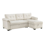 Elara Beige 2-Piece Reversible Sectional with Reversible Chaise - Ornate Home