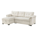 Elara Beige 2-Piece Reversible Sectional with Reversible Chaise - Ornate Home