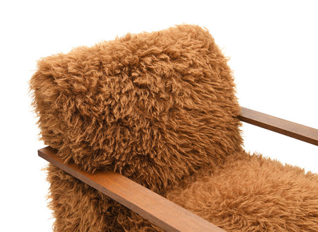 Elardo Camel Brown Accent Chair - Ornate Home