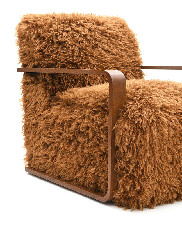 Elardo Camel Brown Accent Chair - Ornate Home