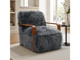 Elardo Charcoal Gray Accent Chair - Ornate Home