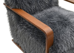 Elardo Charcoal Gray Accent Chair - Ornate Home