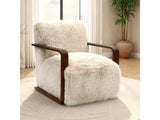 Elardo White Accent Chair - Ornate Home