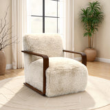 Elardo White Accent Chair - Ornate Home