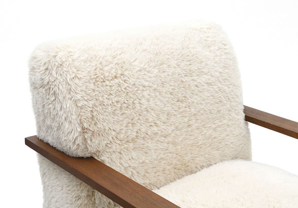 Elardo White Accent Chair - Ornate Home