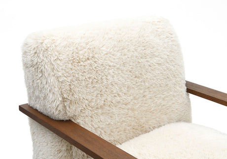 Elardo White Accent Chair - Ornate Home