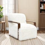 Elardo White Accent Chair - Ornate Home