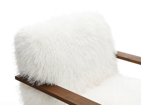 Elardo White Accent Chair - Ornate Home