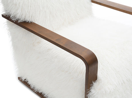 Elardo White Accent Chair - Ornate Home