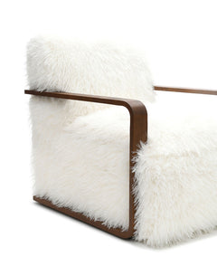 Elardo White Accent Chair - Ornate Home