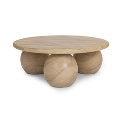 Elaria Warm Sandstone Outdoor Coffee Table - Ornate Home