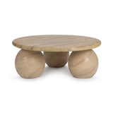 Elaria Warm Sandstone Outdoor Coffee Table - Ornate Home