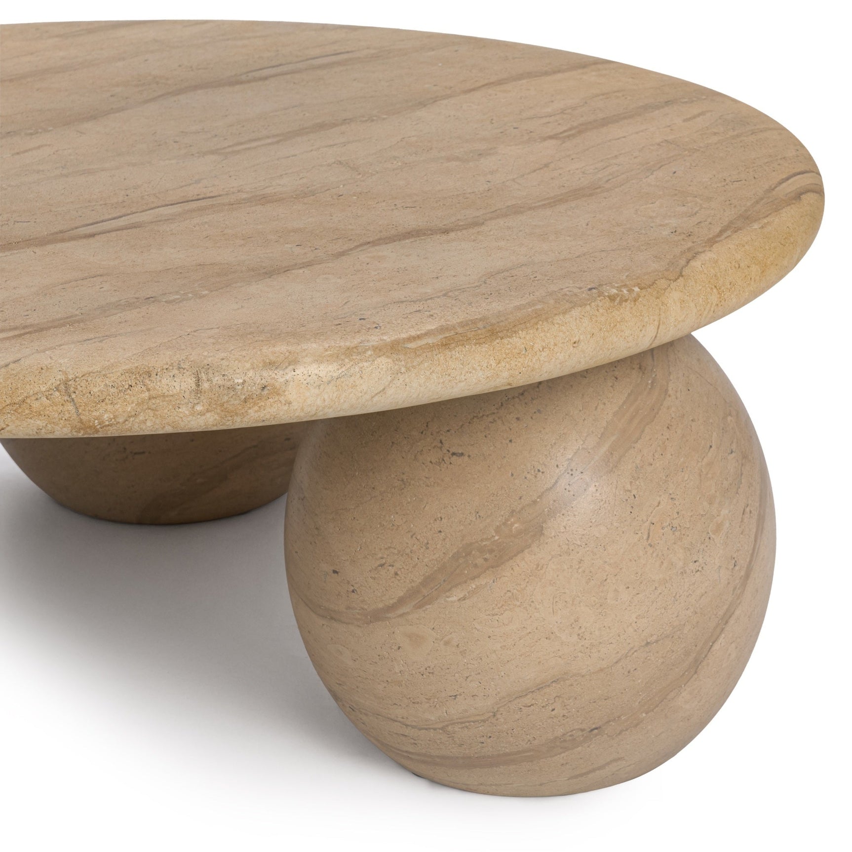 Elaria Warm Sandstone Outdoor Coffee Table - Ornate Home