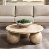 Elaria Warm Sandstone Outdoor Coffee Table - Ornate Home