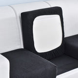 Elastic L-Shaped Sofa Slipcover for Living Room, Velvet Plush Couch Covers for Chaise Longue Seats - Ornate Home