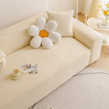 Elastic Stretch Sofa Cover Slipcover, Concentric Circle Jacquard Plush Couch Cover - Ornate Home
