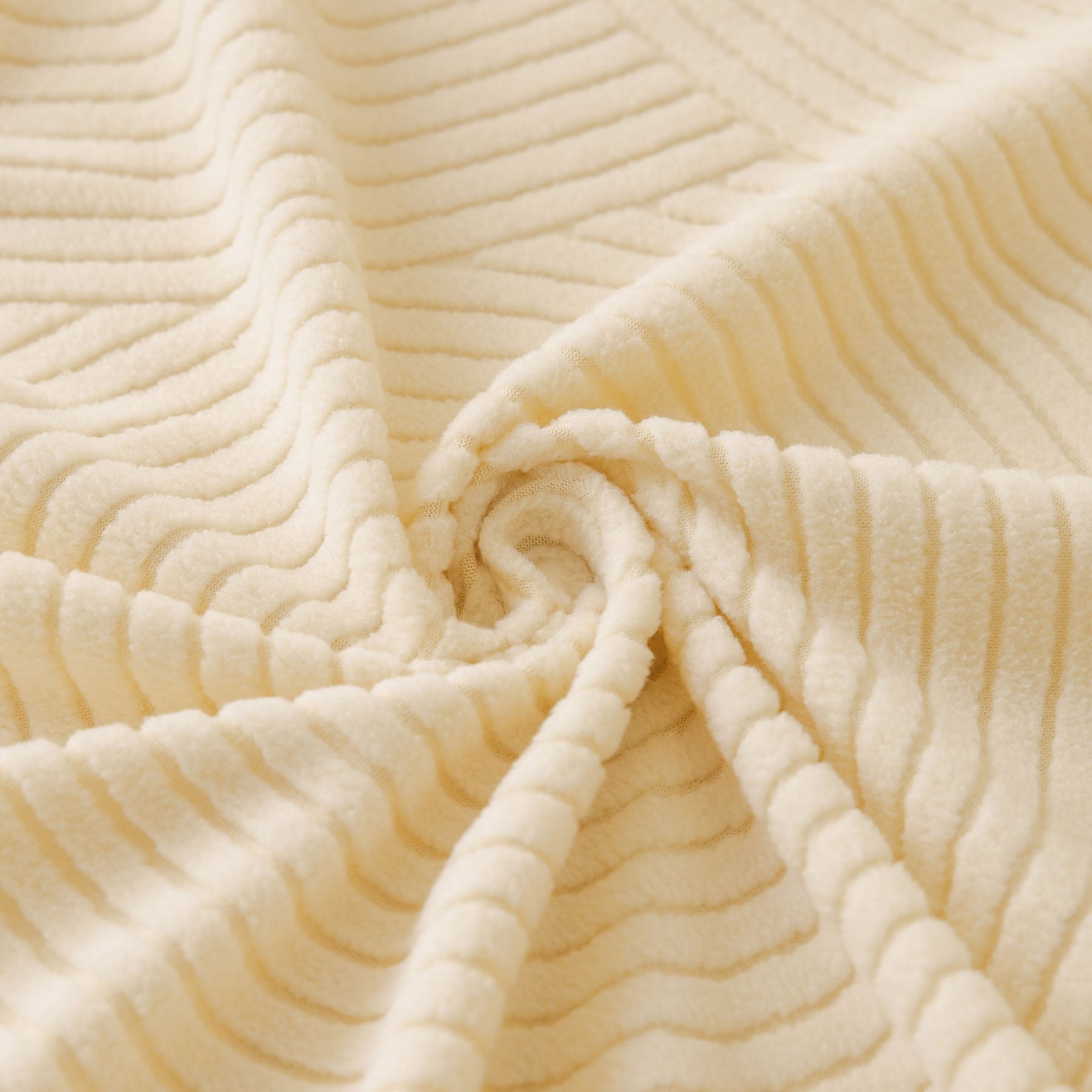 Elastic Stretch Sofa Cover Slipcover, Concentric Circle Jacquard Plush Couch Cover - Ornate Home