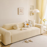 Elastic Stretch Sofa Cover Slipcover, Concentric Circle Jacquard Plush Couch Cover - Ornate Home