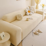 Elastic Stretch Sofa Cover Slipcover, Concentric Circle Jacquard Plush Couch Cover - Ornate Home