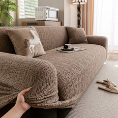 Elastic Stretch Sofa Cover Slipcover, Soft Plush Bubble Textured Jacquard Couch Cover - Ornate Home