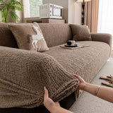 Elastic Stretch Sofa Cover Slipcover, Soft Plush Bubble Textured Jacquard Couch Cover - Ornate Home