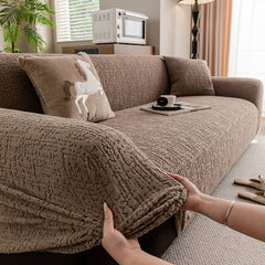 Elastic Stretch Sofa Cover Slipcover, Soft Plush Bubble Textured Jacquard Couch Cover - Ornate Home