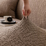 Elastic Stretch Sofa Cover Slipcover, Soft Plush Bubble Textured Jacquard Couch Cover - Ornate Home