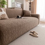 Elastic Stretch Sofa Cover Slipcover, Soft Plush Bubble Textured Jacquard Couch Cover - Ornate Home