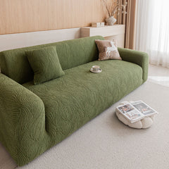 Elastic Stretch Sofa Cover Slipcover,  Thick Plush Wavy Flowing Texture Couch Cover - Ornate Home