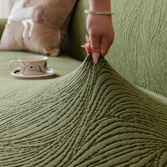 Elastic Stretch Sofa Cover Slipcover,  Thick Plush Wavy Flowing Texture Couch Cover - Ornate Home