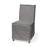 Elbert Gray/Brown Solid Back Dining Side Chair (Set of 2) - Ornate Home