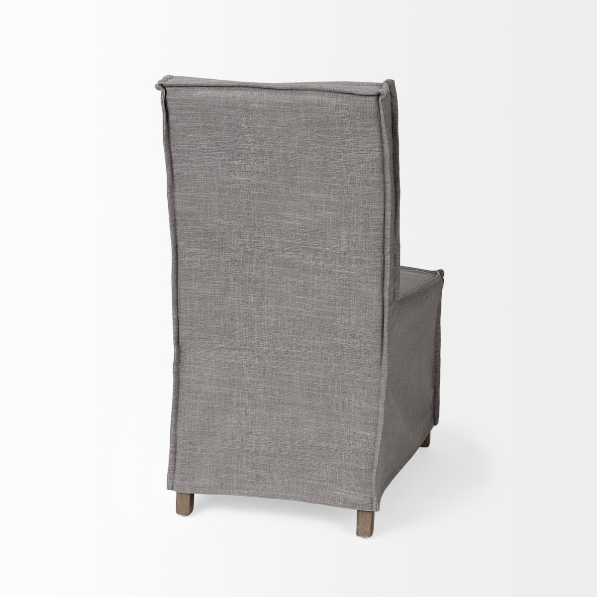 Elbert Gray/Brown Solid Back Dining Side Chair (Set of 2) - Ornate Home