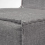 Elbert Gray/Brown Solid Back Dining Side Chair (Set of 2) - Ornate Home