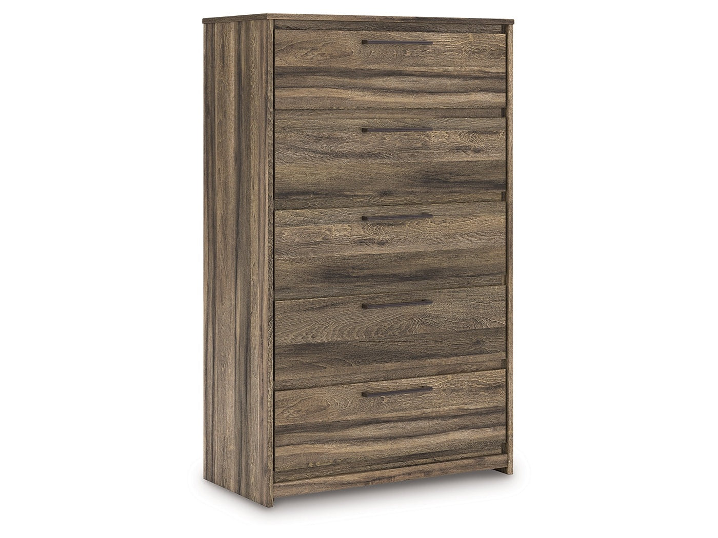 Elbrim Brown Five Drawer Chest (Online Special Price) - Ornate Home